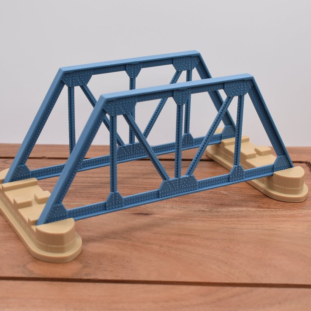 Thomas & Friends Trackmaster Blue Sides Train Bridge with lower Risers Hit Toy